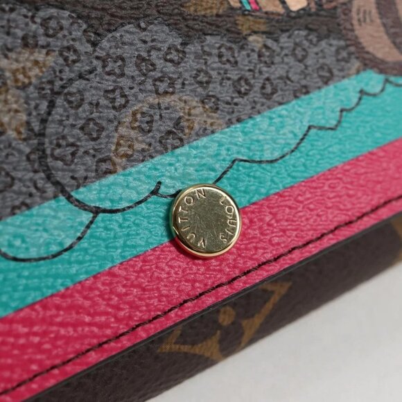 LOUIS VUITTON Monogram 2015 Christmas Portefeuille Sarah M61359 LV Auth 132795V - Picture 10 of 16